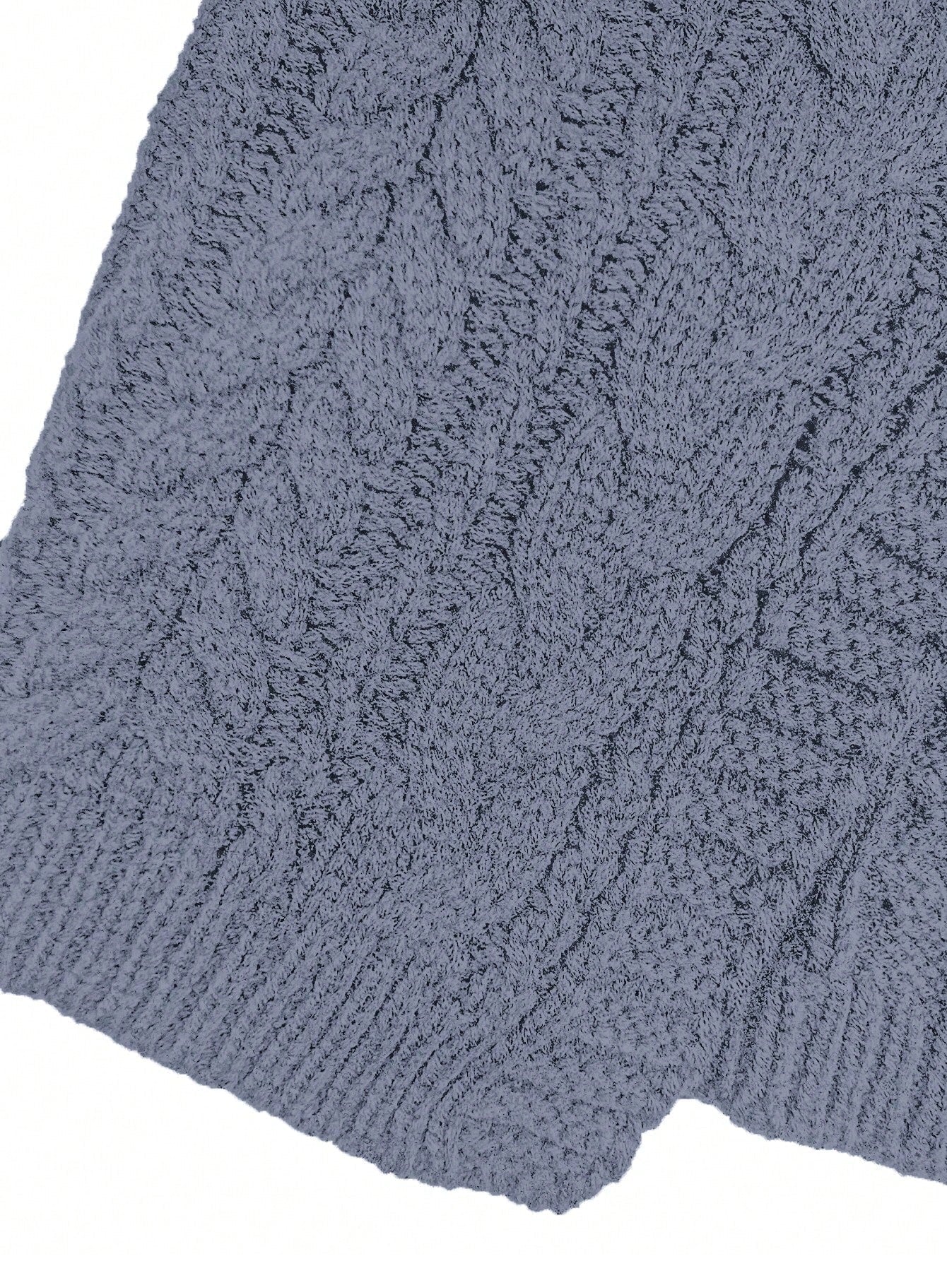 Moosta cardigan informal de manga de globo con nudo delantero de unicolor para otono/invierno