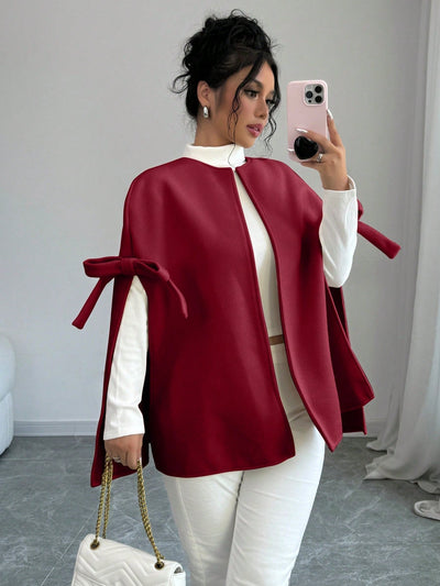 Elenzya abrigo de mujer casual de lana con decoracion de mono para otono, prenda exterior