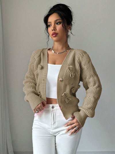 Elenzya chaqueta casual de mujer de unicolor con decoracion de mono, para otono/invierno