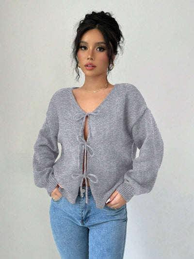 Prive chaqueta de punto con cremallera de unicolor informal, versatil para otono/invierno
