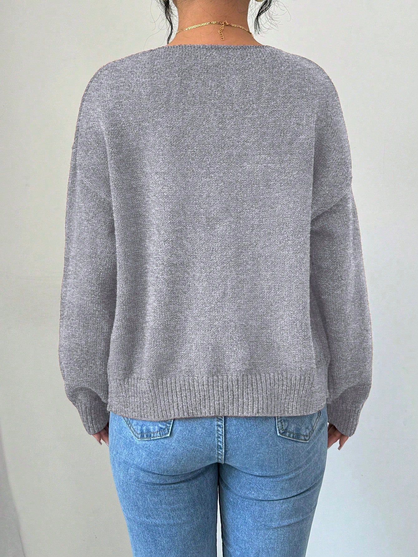 Prive chaqueta de punto con cremallera de unicolor informal, versatil para otono/invierno