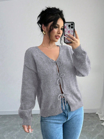 Prive chaqueta de punto con cremallera de unicolor informal, versatil para otono/invierno