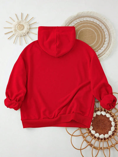 Ezwear jersey holgado de manga larga con estampado de arbol de navidad y texto "feliz navidad" en estilo minimalista y vintage con estampado de leopardo, para mujer