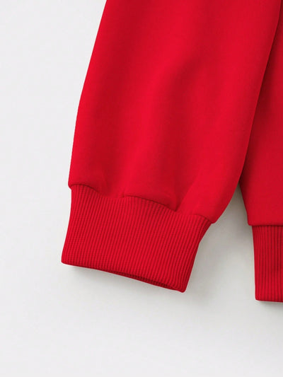 Ezwear jersey holgado de manga larga con estampado de arbol de navidad y texto "feliz navidad" en estilo minimalista y vintage con estampado de leopardo, para mujer