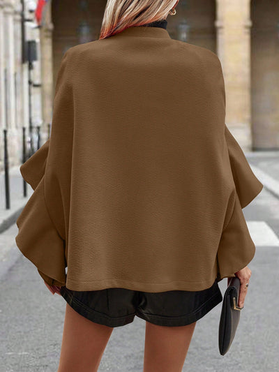 Clasi sueter de lana minimalista de unicolor con botones al frente y manga larga para mujer, uso casual diario