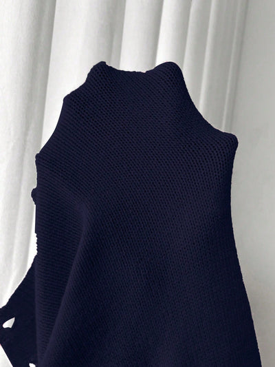 Moosta chaqueta de punto de estilo casual y versatil de color liso para otono/invierno
