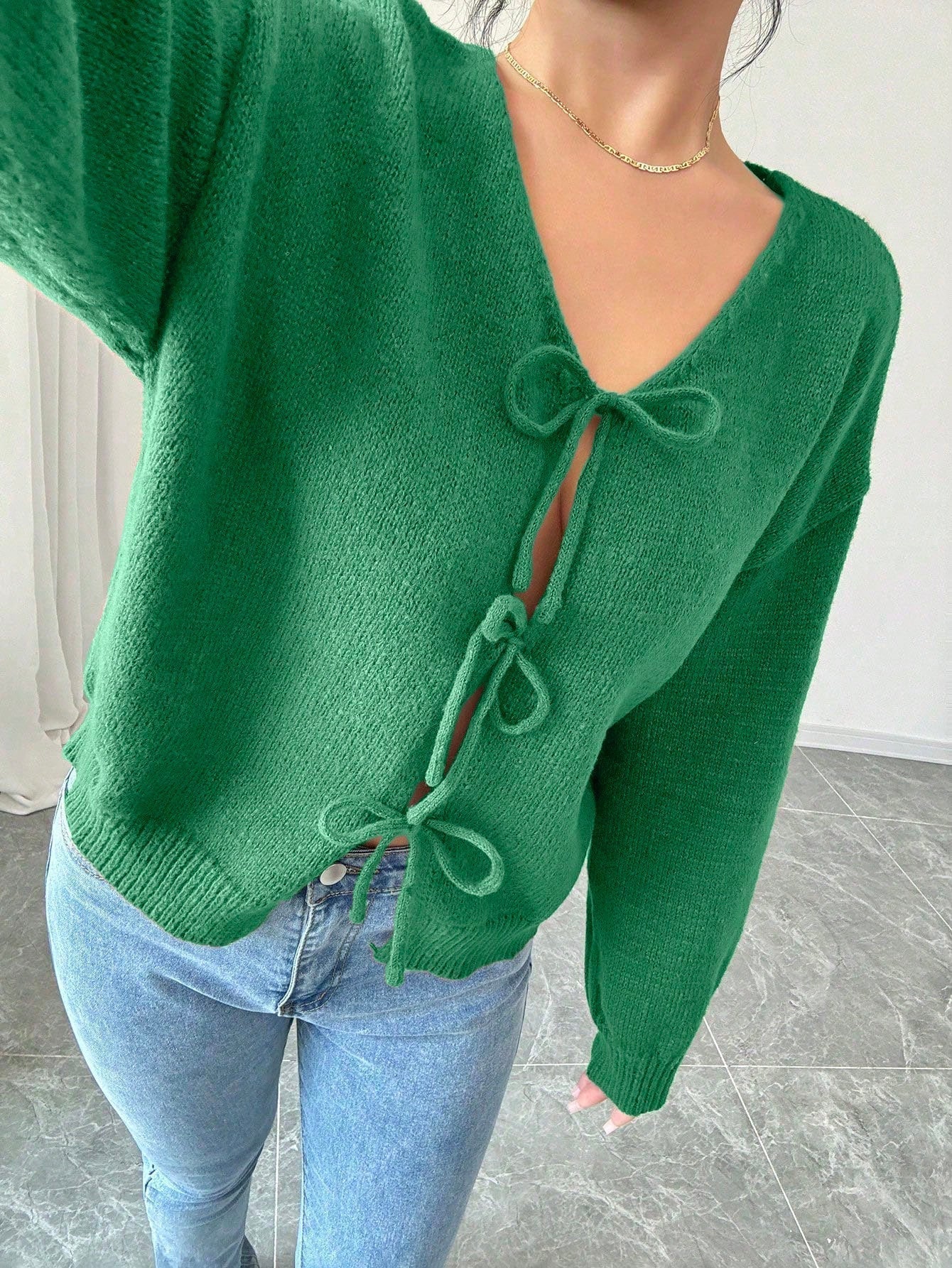 Prive chaqueta de punto con cremallera de unicolor informal, versatil para otono/invierno
