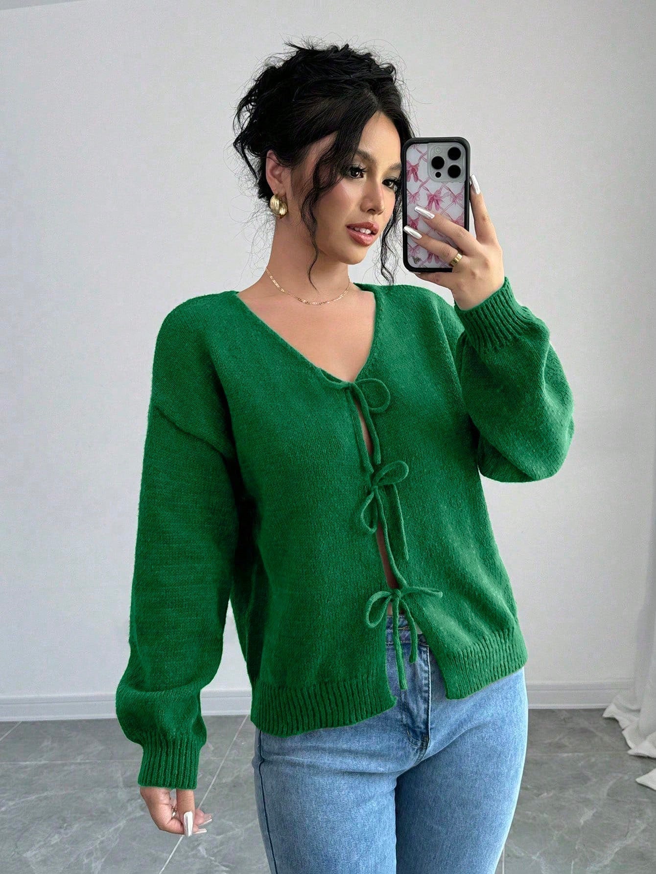 Prive chaqueta de punto con cremallera de unicolor informal, versatil para otono/invierno