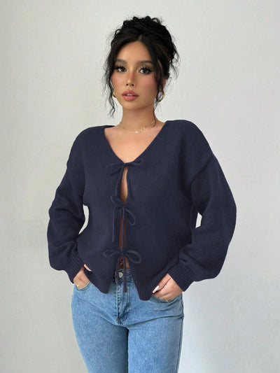 Prive chaqueta de punto con cremallera de unicolor informal, versatil para otono/invierno