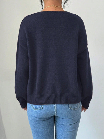 Prive chaqueta de punto con cremallera de unicolor informal, versatil para otono/invierno