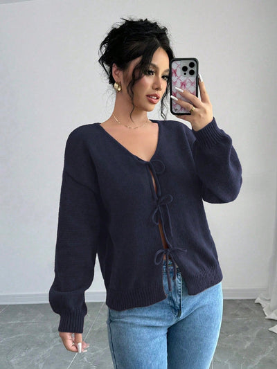Prive chaqueta de punto con cremallera de unicolor informal, versatil para otono/invierno