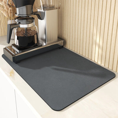 Alfombrilla de cocina ultraabsorbente - Resistente al calor, antideslizante, con respaldo de goma, escondedor de manchas para encimera, ideal para uso doméstico y restaurante, superabsorbente, accesorios para secado de platos y cocina de RV