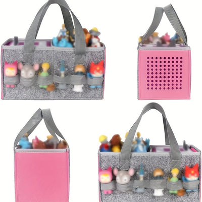 1pc Bolsa de Almacenamiento de Espuma con Múltiples Bolsillos para Altavoces y Juguetes de Peluche, Bolsa de Música Portátil con Diseño de Caja de Almacenamiento de Golf, Organizador Creativo de Reproducción de Audio, Solución de Almacenamiento Portátil|