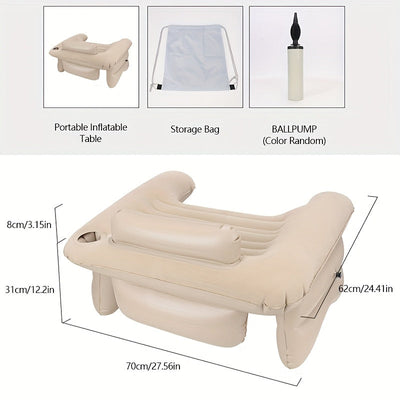 Escritorio de Lectura Portátil Inflable, Mesa Plegable para Estudio y Computadora, Escritorio de Aire para Hogar y Ocio, Escritorio Sencillo
