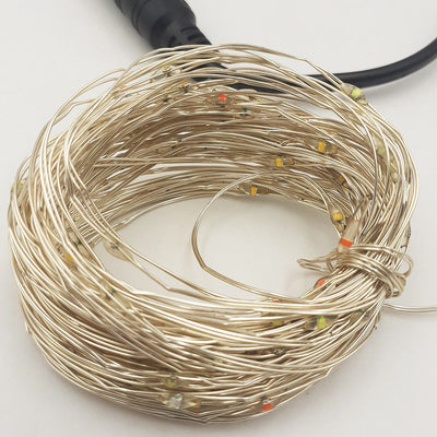 Luces Micro Led Alambre X100 Sumergibles Control Cambio Luz Multicolor  8323
