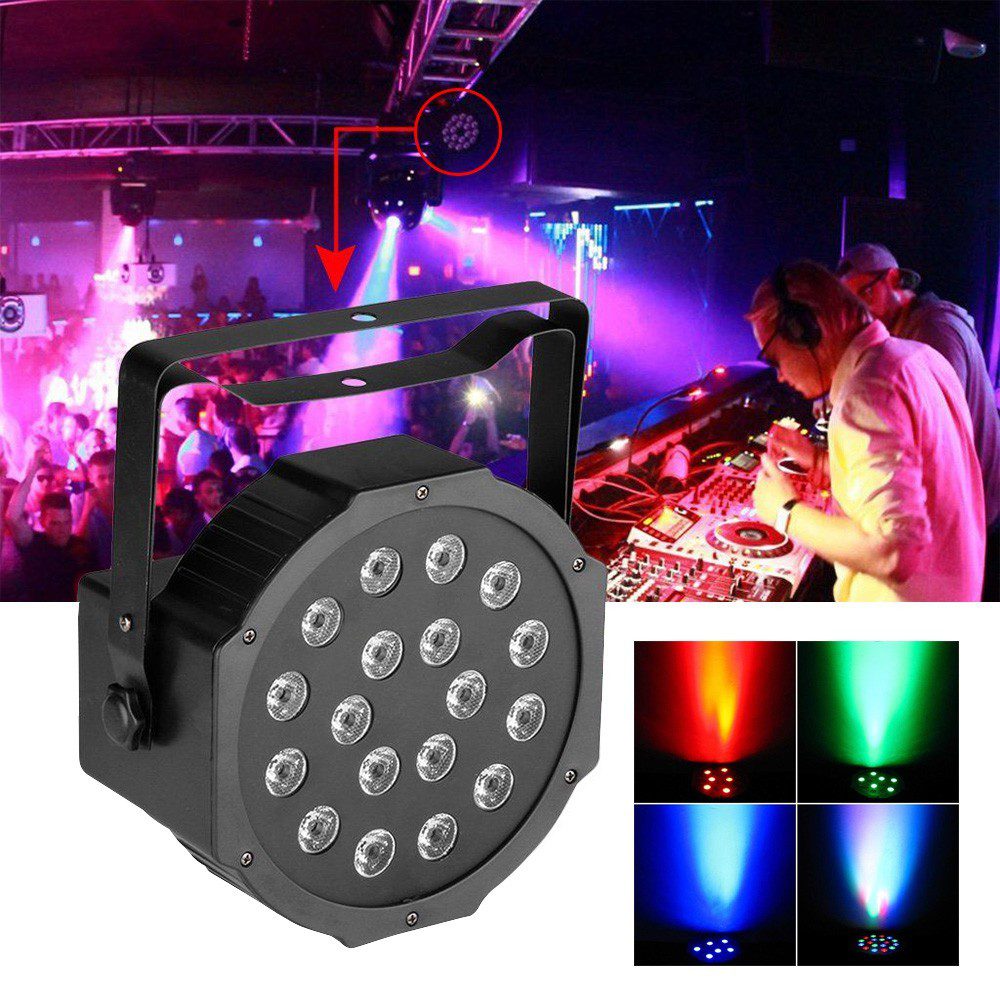 Luz led Audio Rítmica Fiestas Discotecas Multicolor RF 432