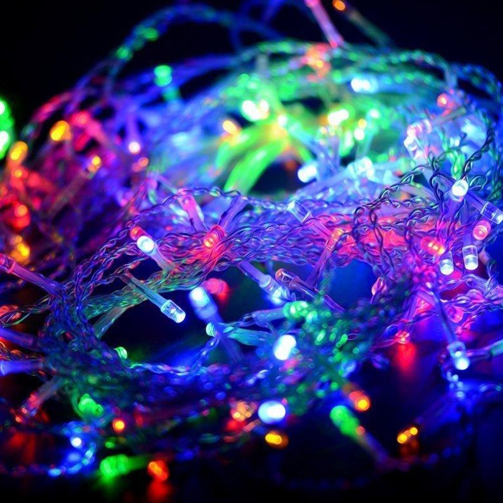 Luz Led Lineal 50 Metros 500 Led Multicolor Luces Navidad RF 1513