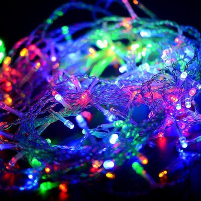 Luz Led Lineal 50 Metros 500 Led Multicolor Luces Navidad RF 1513