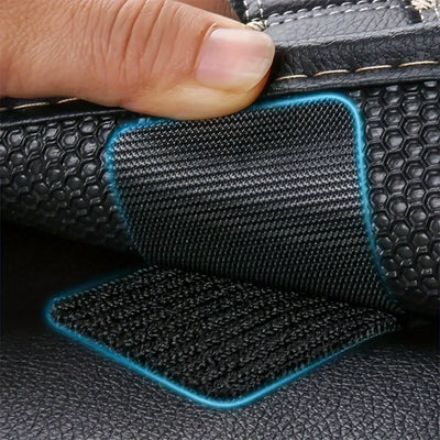 20pcs/40pcs/100pcs Alfombra rectangular Adhesivo de doble cara Alta viscosidad Fijadores de alfombras para automóviles para alfombras domésticas Pegatinas antideslizantes, Par