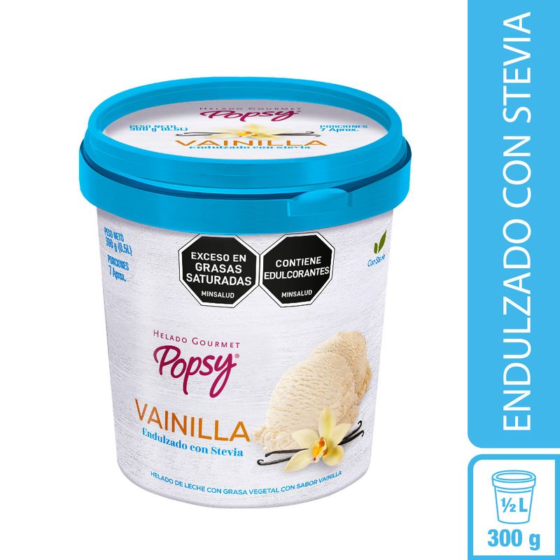 HELADO POPSY STEVIA 300G VAINILLA