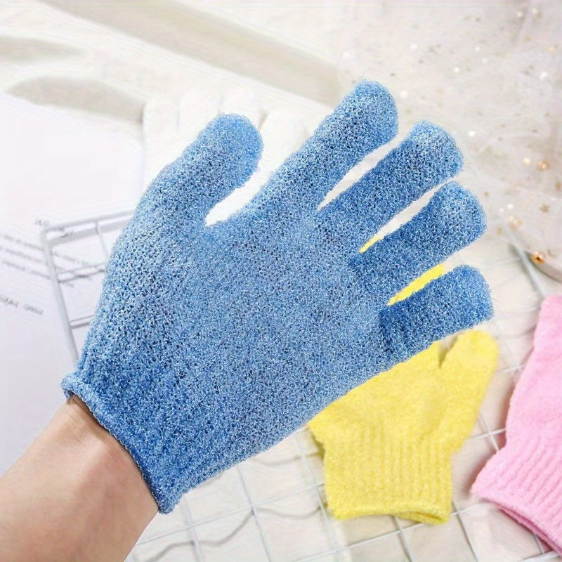 5-Pack Exfoliantes Manoplas de Ducha, Manoplas de Exfoliación Corporal de Doble Cara, Manoplas de Toalla de Baño de Masaje de Spa, Exfoliante Corporal para Accesorios de Baño