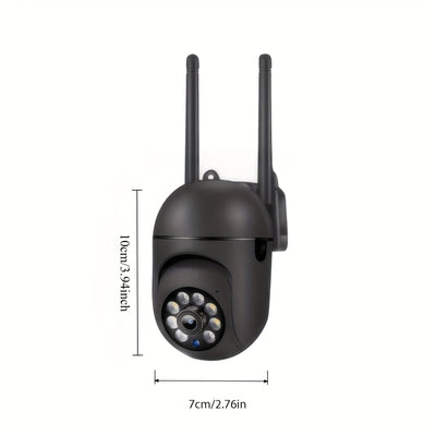 2 unidades de cámaras de seguridad inalámbricas WiFi de 1080P HD con visión panorámica de 360°, seguimiento automático, charla bidireccional, visión nocturna de color, alertas de detección de movimiento para cuidado de bebés/mascotas/personas mayores, vi