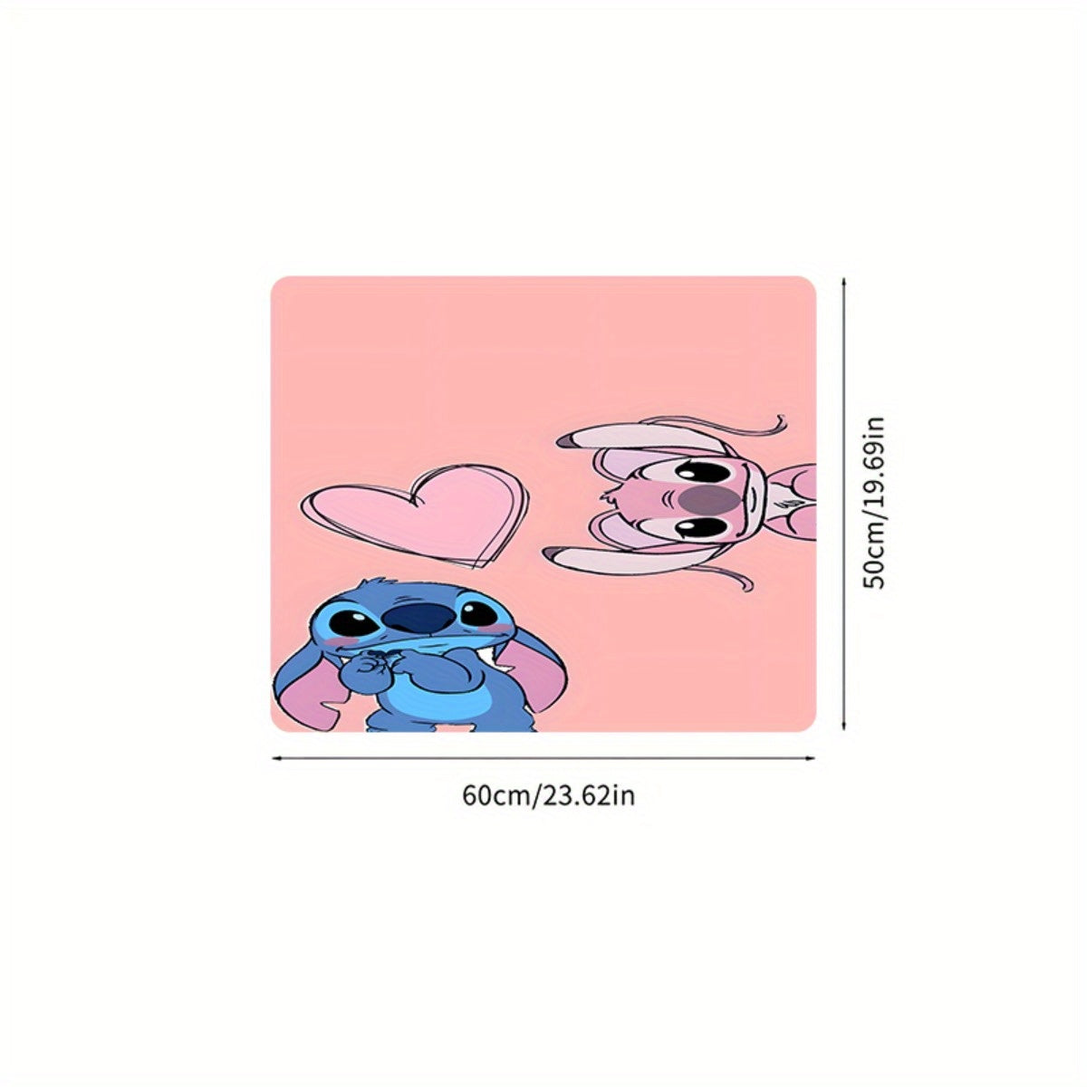 1 pieza, Cubierta de encimera para lavadora y secadora, "Stitch y amor de ángel" Decoración del hogar, Decoración de lavandería, Regalo de inauguración de casa, Cubierta decorativa para lavadora y secadora