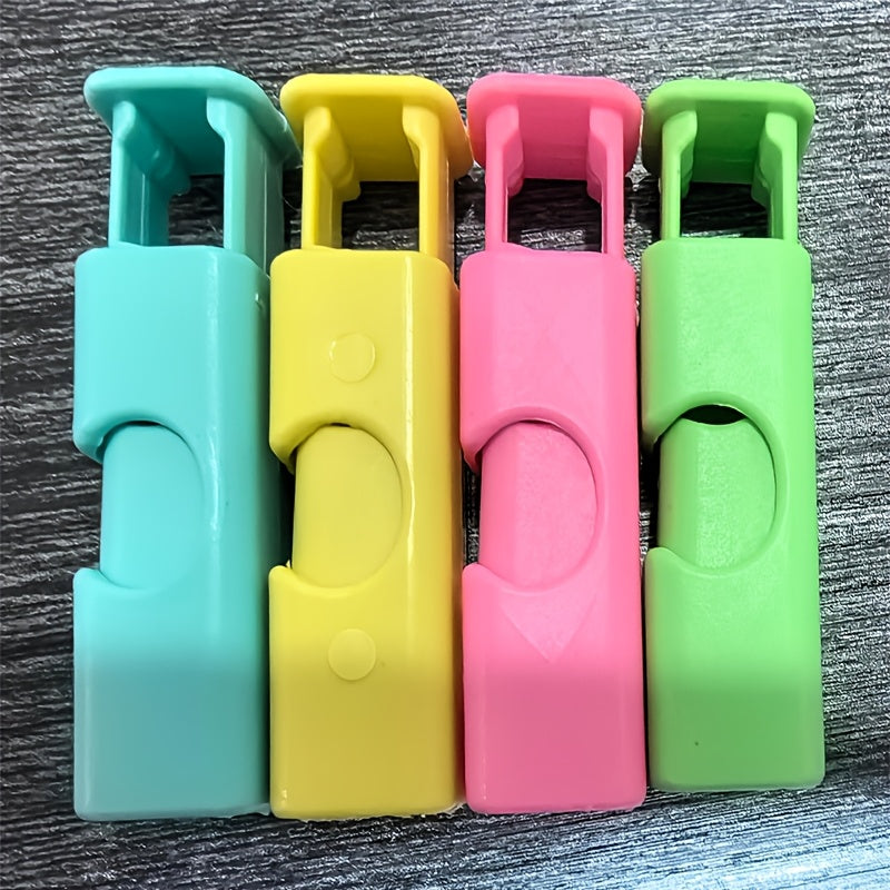 20 unidades de Bolsas de plástico de cierre de resorte con colores - Almacenamiento a prueba de humedad para snacks, pan y más - No requiere batería, uso diario, almacenamiento de snacks|Bolsas de cremallera vibrantes|Cierre de resorte, contenedores de a
