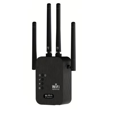 Amplificador WiFi 2024 Nuevo, Señal 6x Más Fuerte, Cobertura de 2.4GHz hasta 8500 Pies Cuadrados, Compatible con 35 Dispositivos, Cobertura Completa 360° con 4 Antenas, Configuración Rápida y Puerto Ethernet Incluido