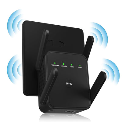 Extensor/Repetidor WiFi más nuevo de 2024, cubre hasta 9860 pies cuadrados y 60 dispositivos, amplificador de Internet con puerto Ethernet, configuración rápida, amplificador de señal inalámbrica para el hogar