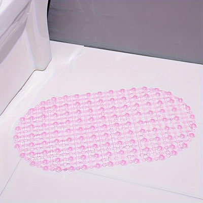 1 pieza - Alfombra de baño para ducha, alfombrilla para bañera y cuarto de baño, tapete antideslizante con ventosas, felpudo de PVC
