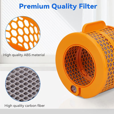 Filtro de repuesto de fibra de carbono para purificadores de aire Dyson modelos PH01, PH02, PH03, PH04 y PH3A.