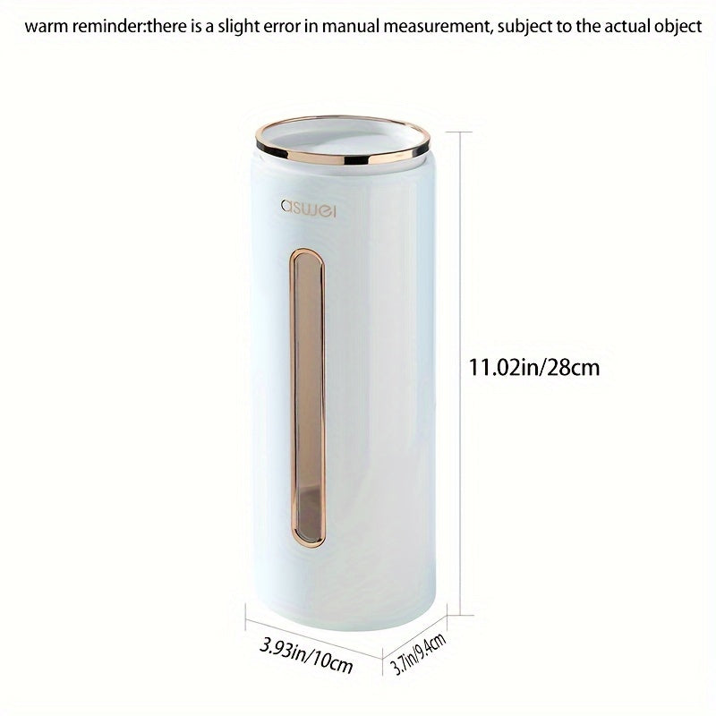 1pc Dispensador De Vasos De Plástico, Soporte De Vasos De Papel Desechables, Estante De Almacenamiento De Vasos Montado En La Pared, Dispensador De Almacenamiento De Vasos Desechables Para Hogar Oficina Hospital, Accesorios De Baño