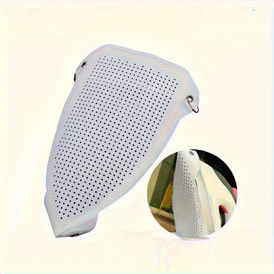 1 pieza de funda de tabla de planchar resistente al calor duradera - Película protectora antiadherente, diseño elegante blanco y verde, ideal para uso en casa y fábrica de ropa, herramienta de cuidado de ropa | Funda de tabla de planchar elegante | Funda