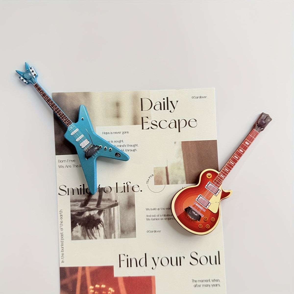 Juego de 3 Imanes para Nevera, Decoraciones Magnéticas para Lavavajillas, Kit de Reemplazo con Adornos para Lavavajillas, Calcomanías de Guitarra Modernas para Frigorífico, Accesorios Lindos para Cocina y Oficina, Decoración del Hogar