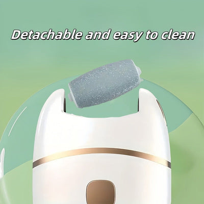 1 Lima Eléctrica para Pies/Removedor, 3 Cabezales de Repuesto, Exfoliador Automático Doméstico para Eliminar Callosidades Beige Claro, Cuidado y Mantenimiento de Pies y Uñas, Herramienta de Belleza para Pies Suaves, Dispositivo Portátil para Viajes. Afei