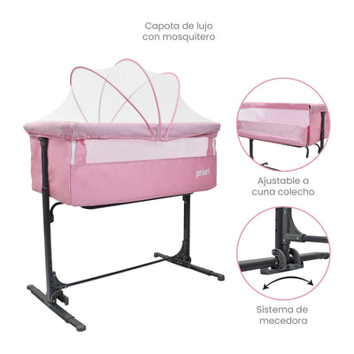 CUNA COLECHO BEBÉ GOLF ROSADO PRIORI -
