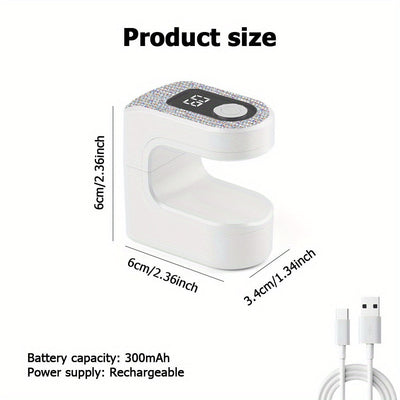 Linterna Portátil Mini para Uñas con Temporizador, Secador de Gel Plástico Recargable USB para Uso en Casa y Salón