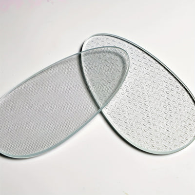 Nano Glass Foot File - Limpiador de pies de doble cara, sin necesidad de electricidad, sin fragancia, uso húmedo/secado, fácil de limpiar, herramienta de cuidado de pies profesional para pies secos y ásperos, color beige claro, limpiador de pies, diseño