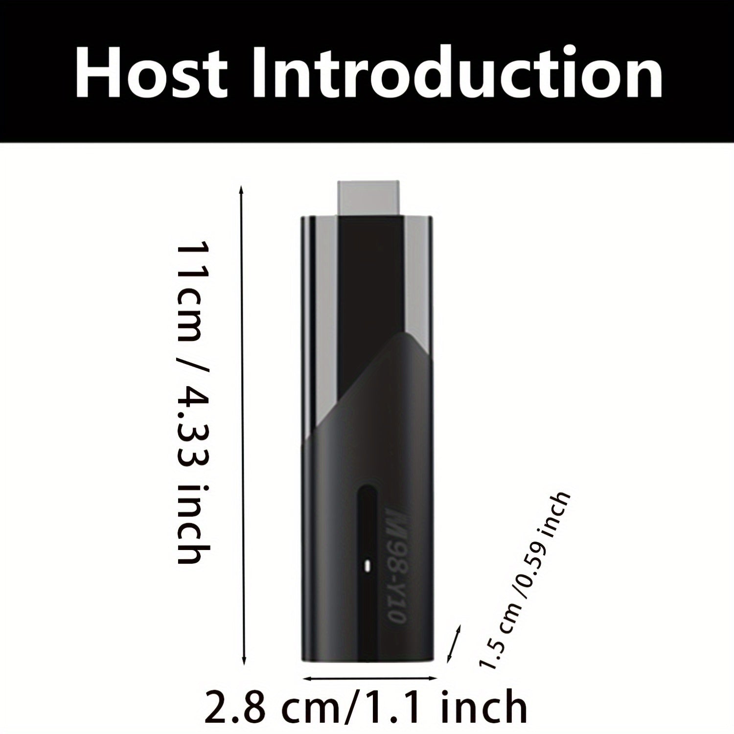 Dispositivo de streaming con control de voz de Google M98-Y10, actualizado a Android 13, mini TV Stick 4K | WiFi 6, 2.4G/5G | 2GB RAM 16GB ROM | Soporte HDR 4K | Reproductor de medios de TV inteligente mini HD, ultra compacto Plug&Play | Cine en casa por