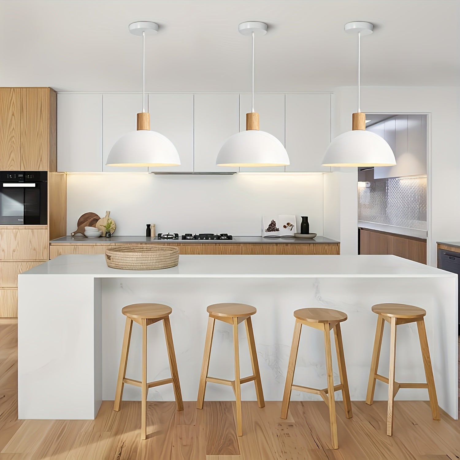 Lámpara colgante semi-inclinada moderna, candelabro de metal desmontable minimalista, diseño creativo para sala de estar, dormitorio, isla de cocina, comedor, decoración de granja, restaurante, edificio de oficinas, hotel y bar. Incluye hardware de insta