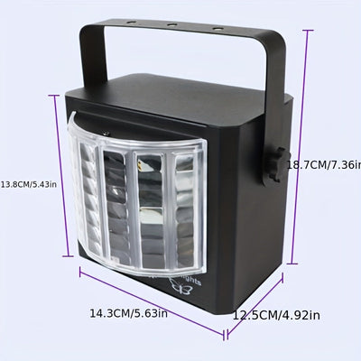 Proyector LED mini USB YSH con control remoto, luces estroboscópicas activadas por sonido para fiestas, karaoke y eventos, iluminación láser portátil color grafito, ideal para cumpleaños, Pascua, Día de la Madre y más