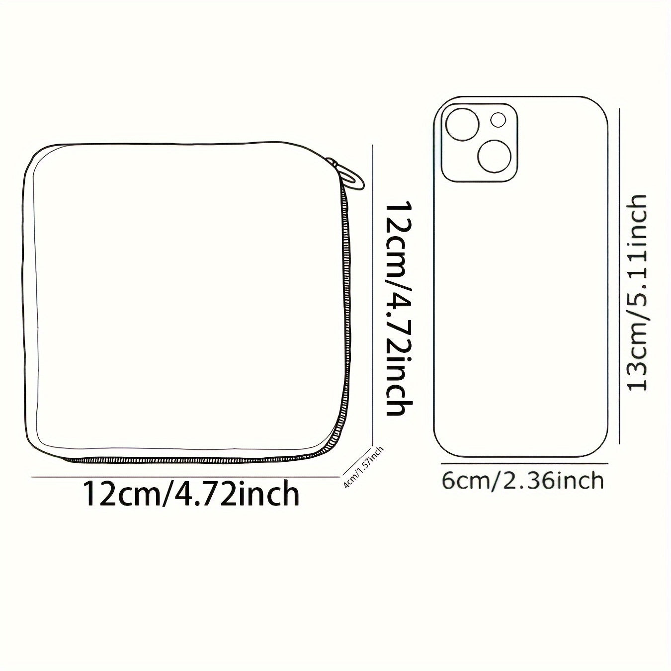 1pc Bolsa Sanitaria de Gran Capacidad con Estampado de Sombrero y Caramelo - Organizador Ligero y Duradero de Poliéster Multifuncional para Accesorios de Viaje, Maquillaje y Esenciales Femeninos (Colores Mixtos), Diseño Divertido