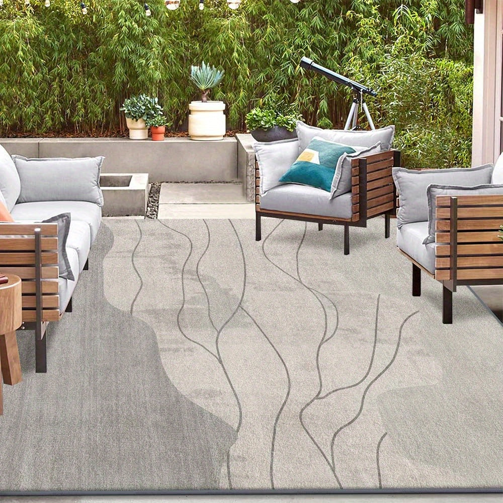 Alfombra de Terciopelo 850g/m² Lavable Moderna con Patrones Florales Vibrantes, Gruesa y Suave Antideslizante - Disfruta del Encanto Visual de la Calidez Multicolor Garantizada por su Durabilidad. Alfombra a Cuadros Oscuros para Jardín, Apto para Lavador