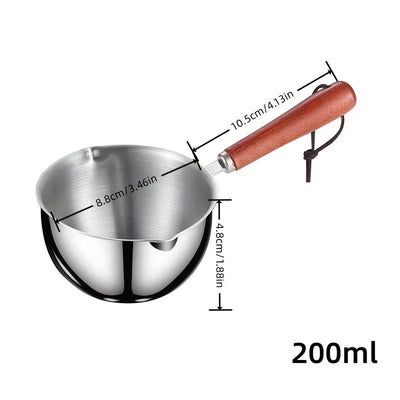 Cucharón pequeño de acero inoxidable 316 para verter líquidos, cuchara sopera mini, utensilio de cocina para líquidos calientes, ideal para uso en el hogar