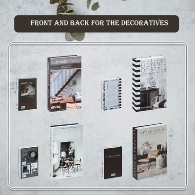 Libros falsos modernos para decoración, libros decorativos para decoración del hogar, libro falso de moda para exhibición, decoración de libros de mesa de café, decoración de estanterías de libros, decoración de salas de estar.