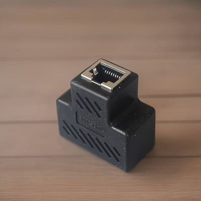 5 piezas, Adaptador de Línea Ethernet RJ45 Hembra a Hembra 3 Vías