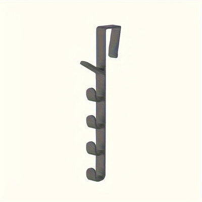 Colgador de ropa multifuncional de plástico para puerta - Organizador de almacenamiento resistente y ahorrador de espacio para dormitorio, bolsos y accesorios