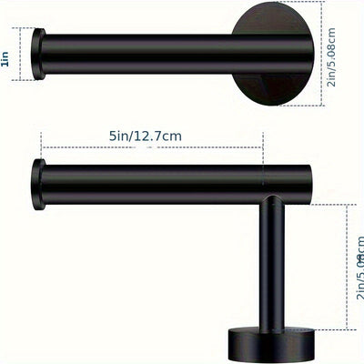 1 Soporte Para Rollo De Papel Higiénico, Estante De Almacenamiento De Pañuelos Para Baño, Contenedor Dispensador De Pañuelos Montado En La Pared, Soporte Para Pañuelos De Acero Inoxidable A Prueba De Herrumbre, Accesorios De Baño