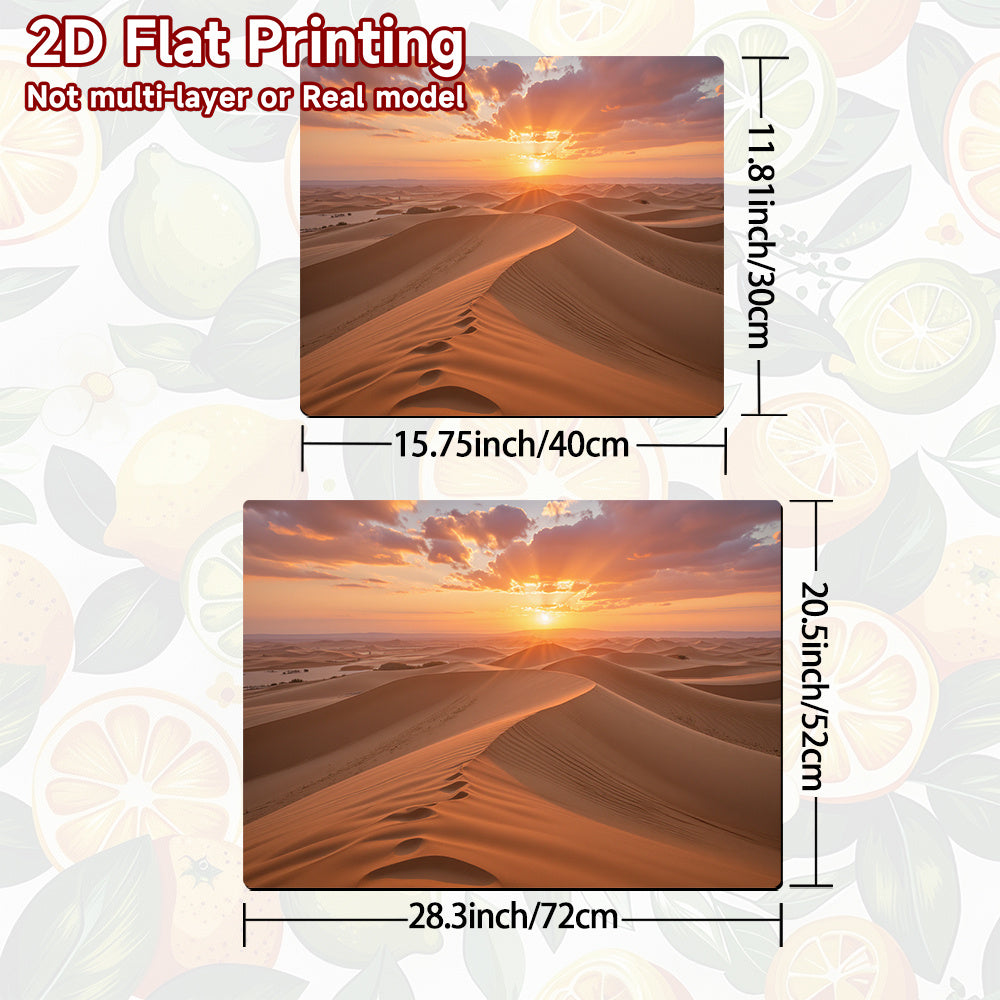 1pc Protector de Estufa - Diseño Atardecer en el Desierto con Dunas Doradas, Cubierta Resistente a Arañazos y Calor para Electrodomésticos - Compatible con Cocinas de Gas/Eléctricas, Hornos, Lavadoras, Secadoras - Superficie Fácil de Limpiar, Ajuste Perf